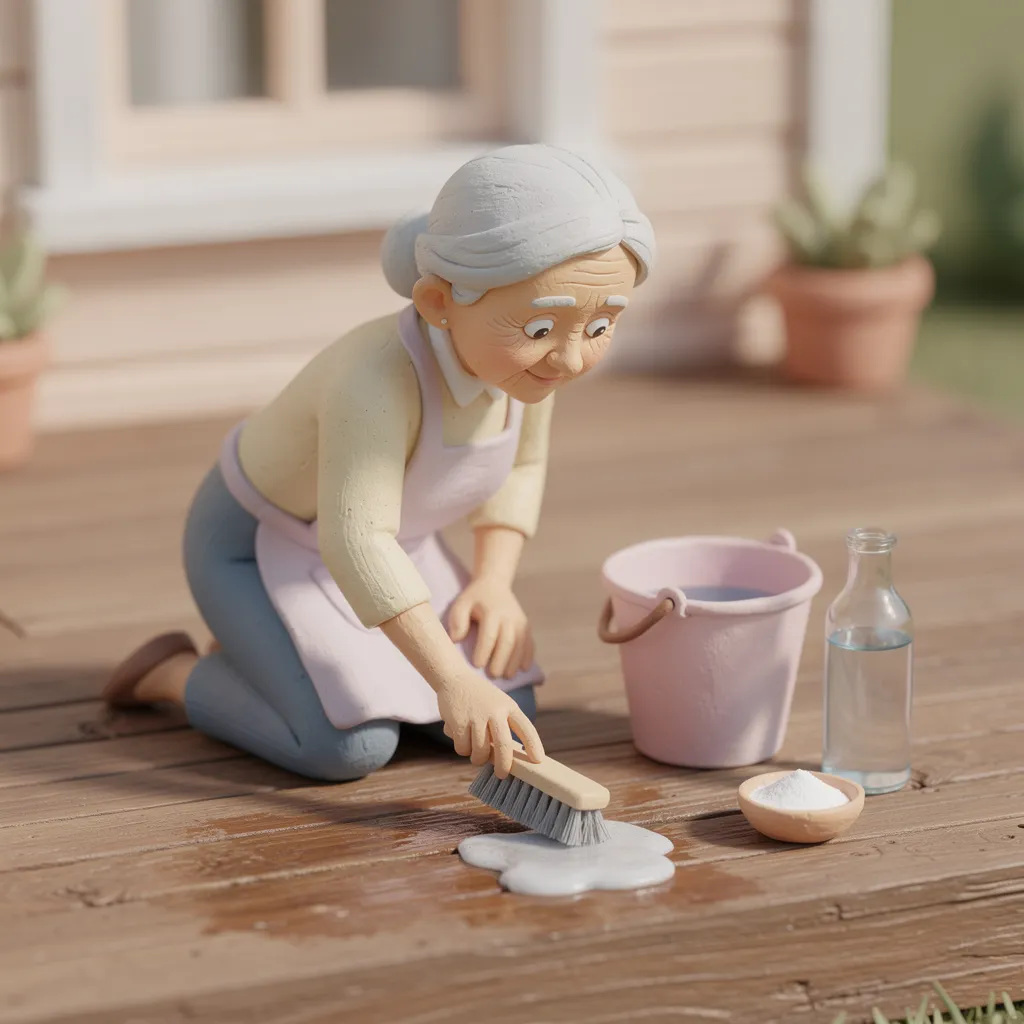 Comment astuce de grand-mère pour nettoyer une terrasse en bois : nos conseils