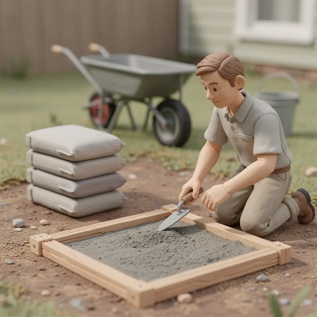 combien de sac de beton tout pret pour 1m2