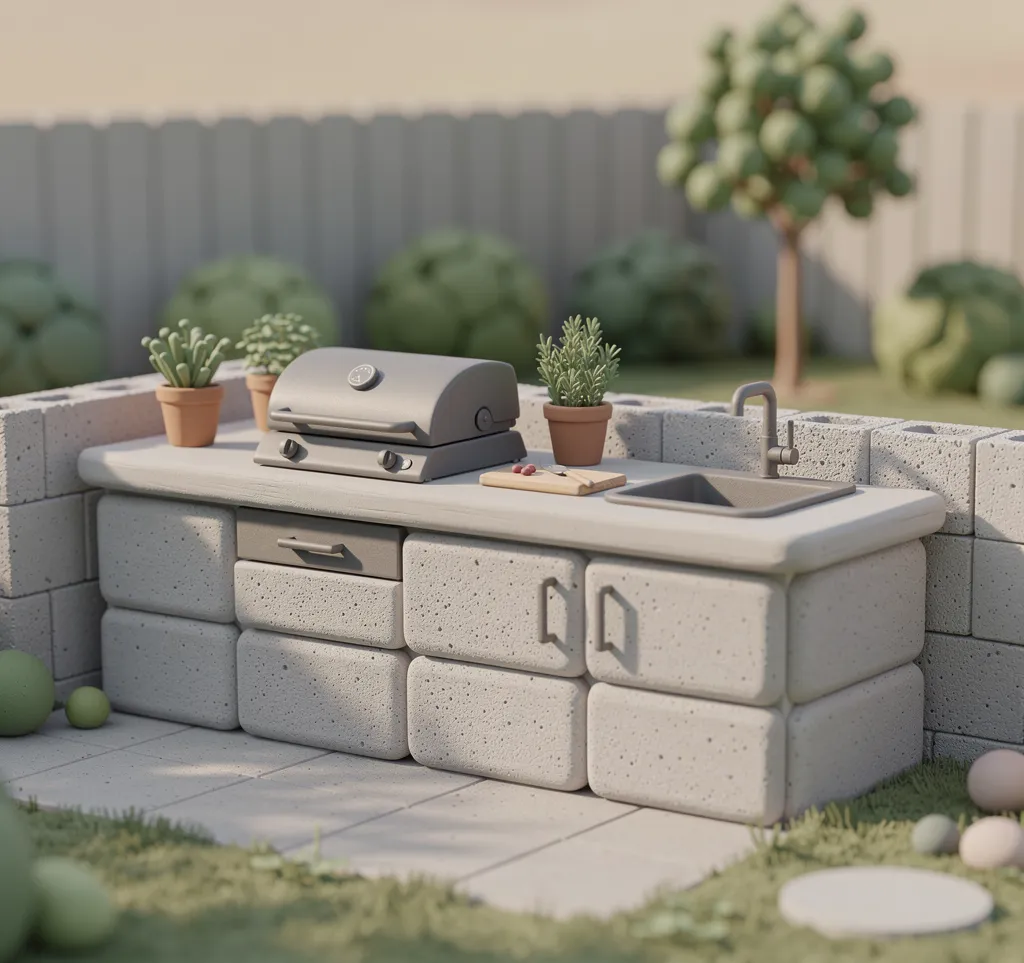 cuisine exterieur beton cellulaire