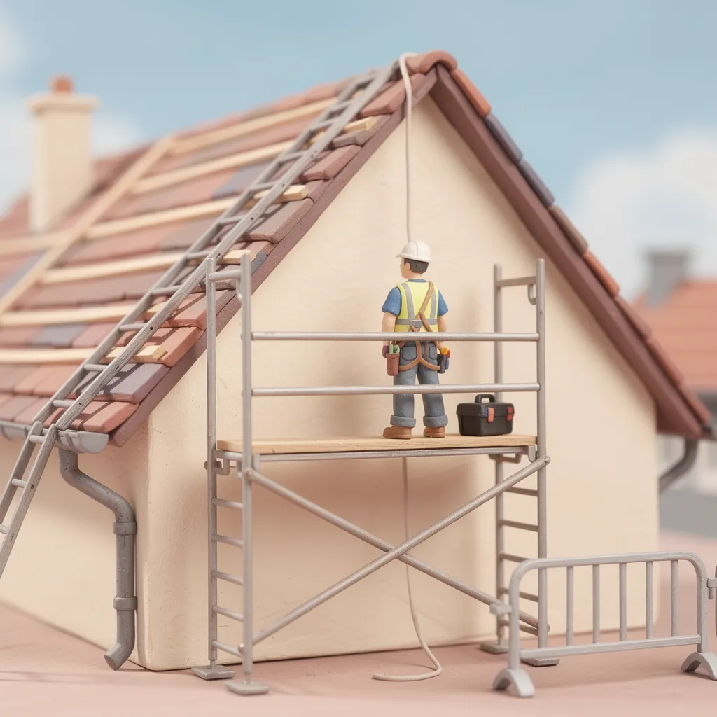 Echafaudage sur toiture en pente : informations essentielles