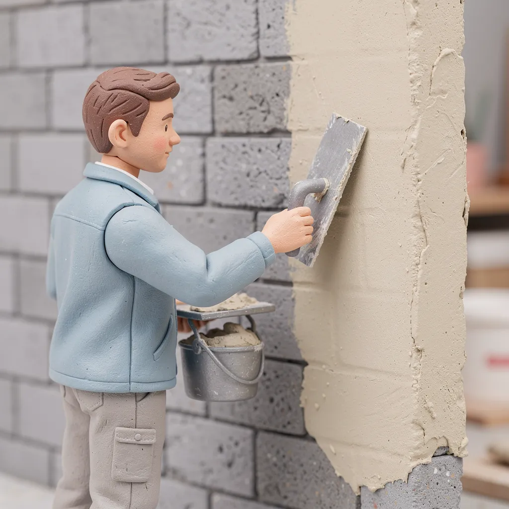 enduit un mur en parpaing