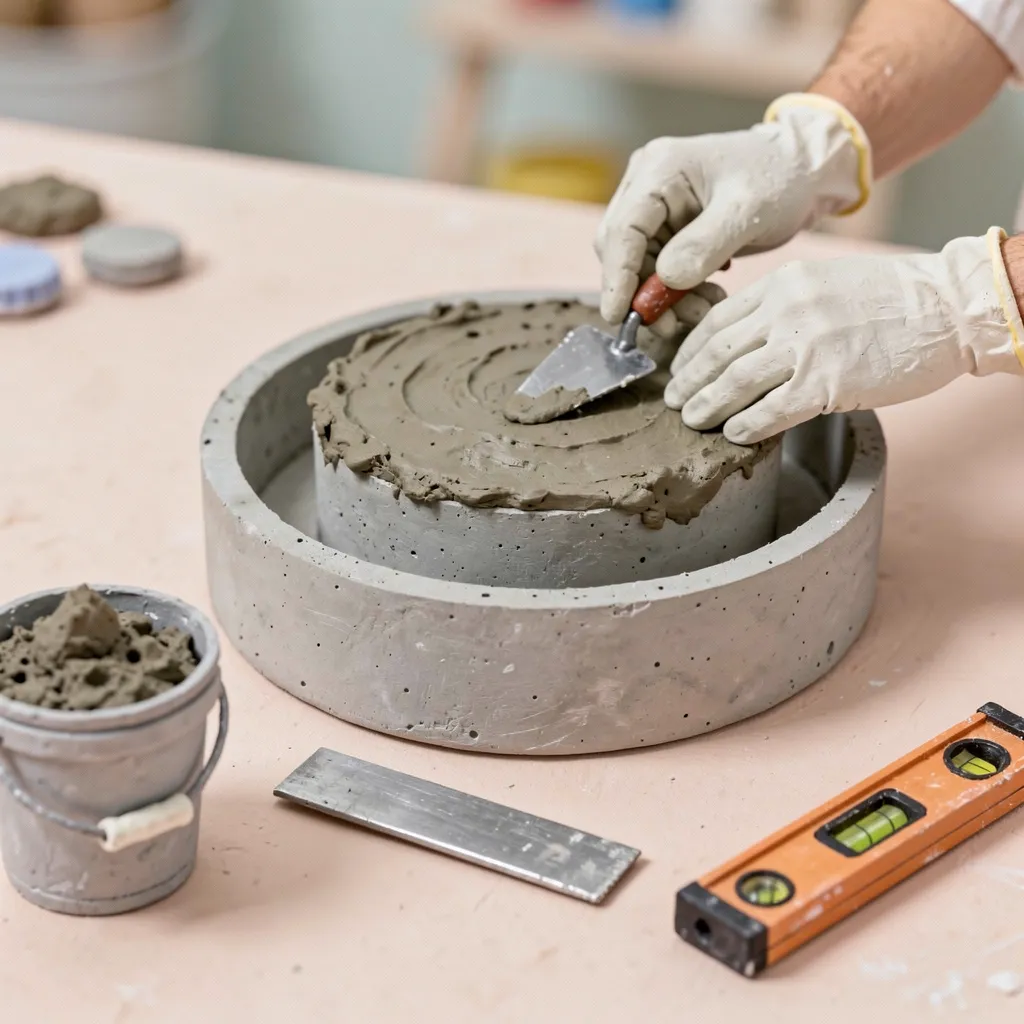 fabriquer un brasero en béton