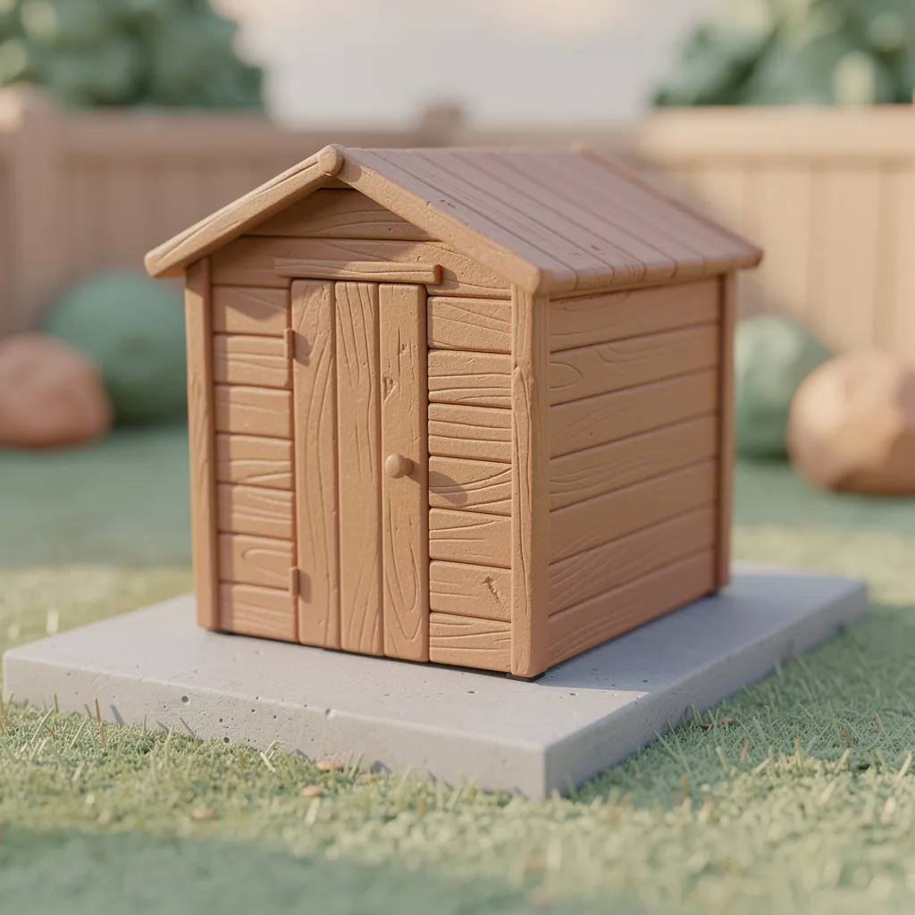 abri de jardin sur dalle