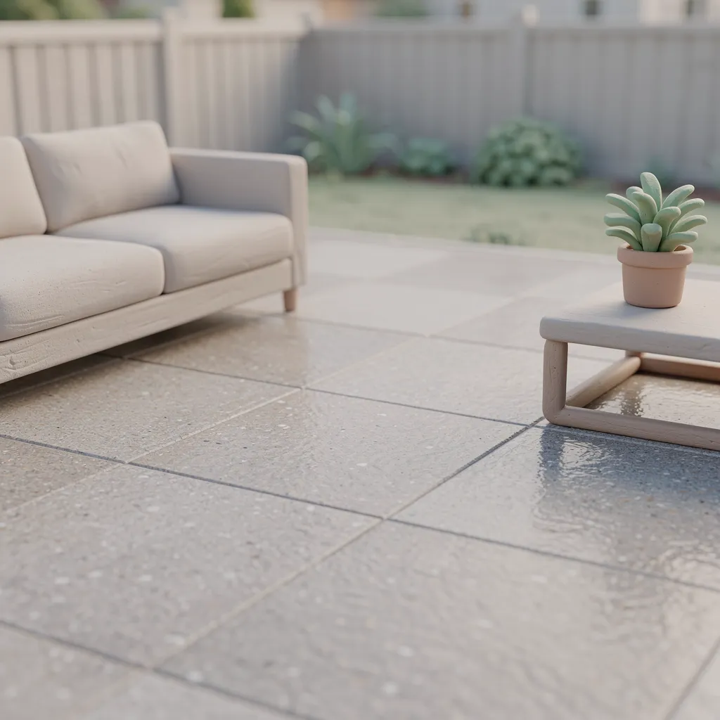 béton décoratif pour terrasse