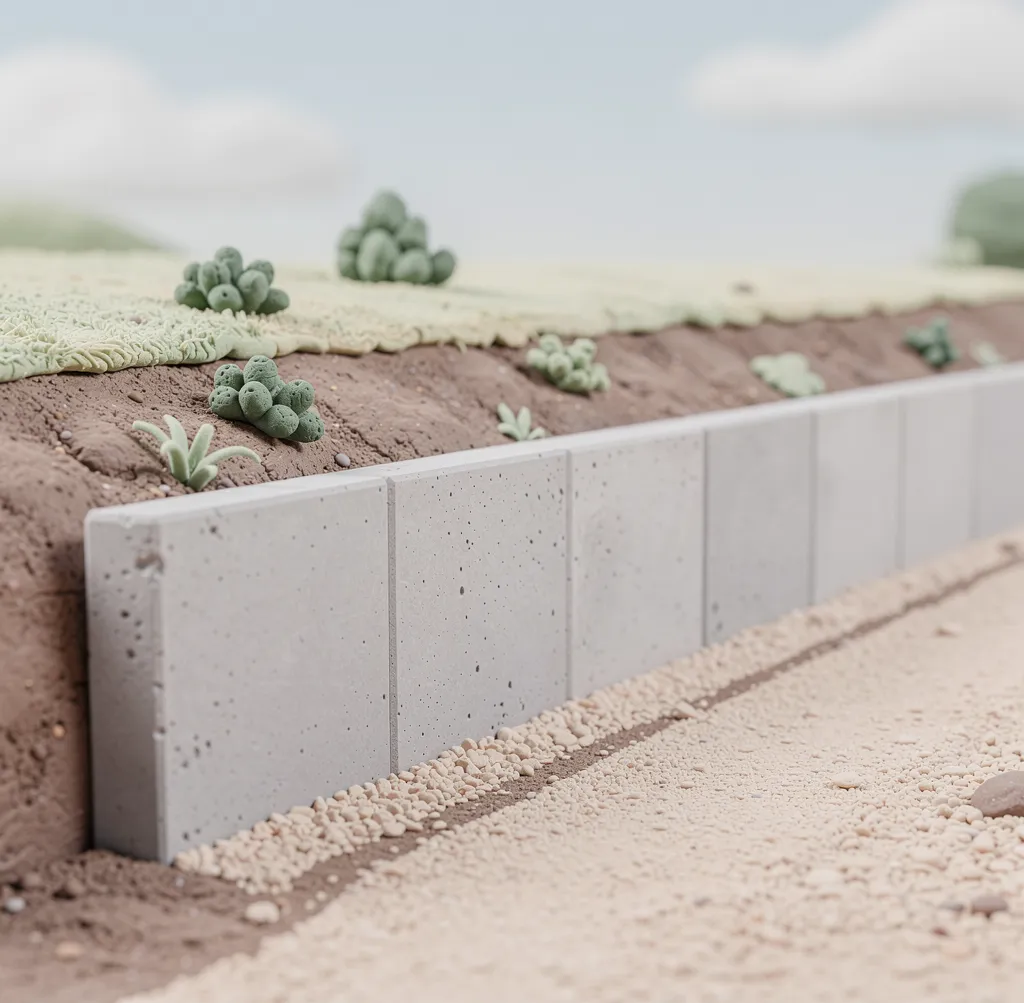 mur beton de soutenement