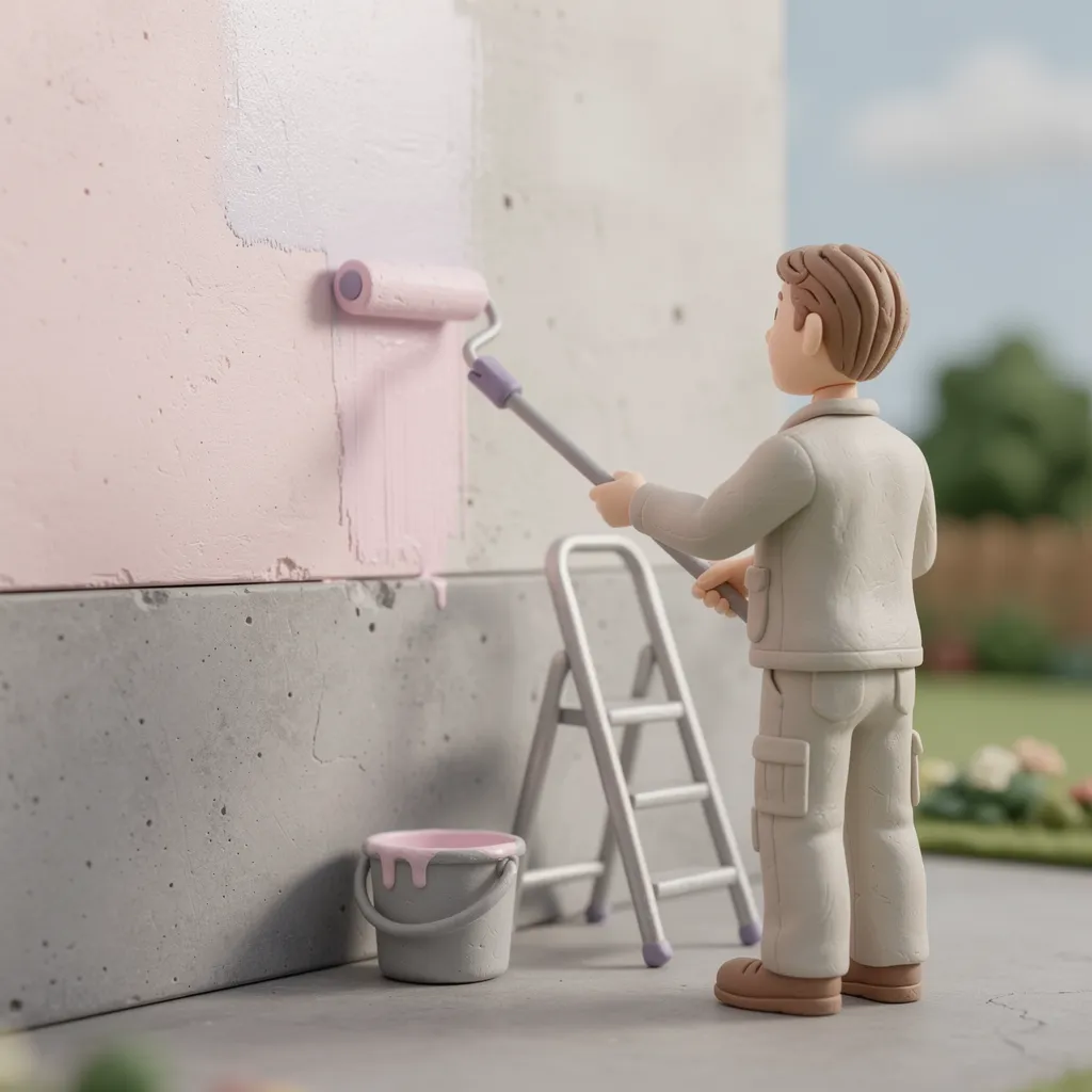 Peindre un mur en béton extérieur : 7 étapes pour une finition durable