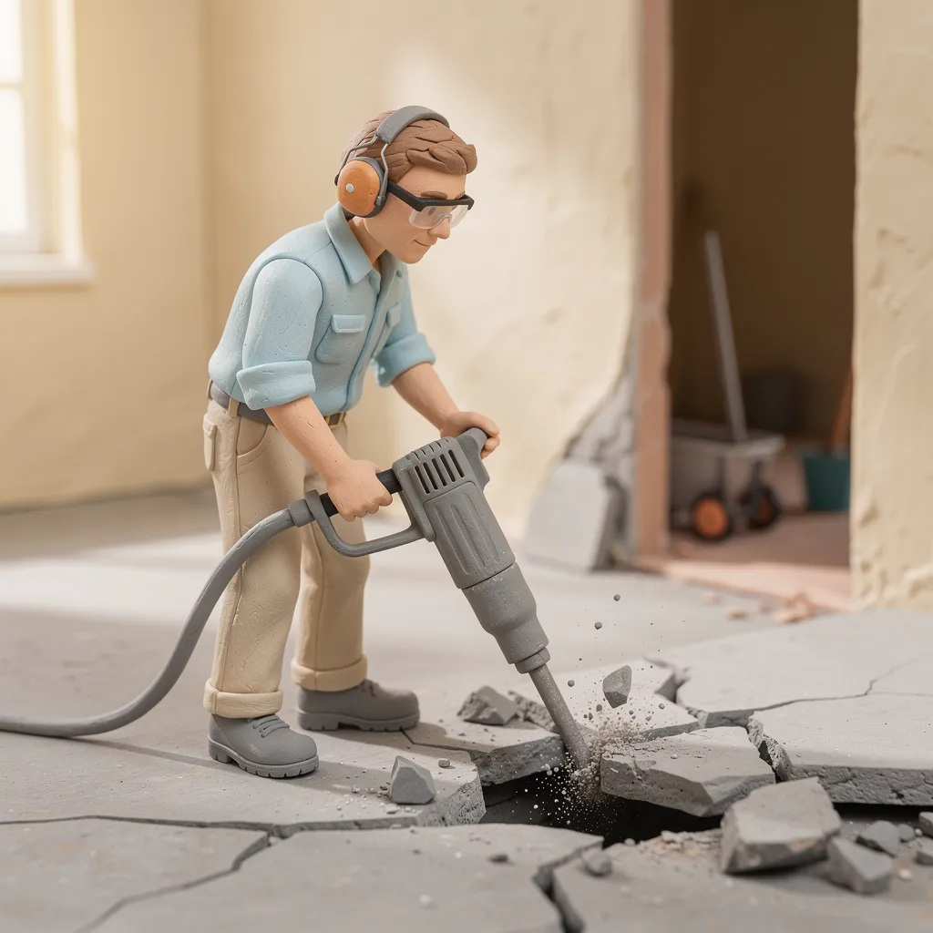 casser une dalle béton