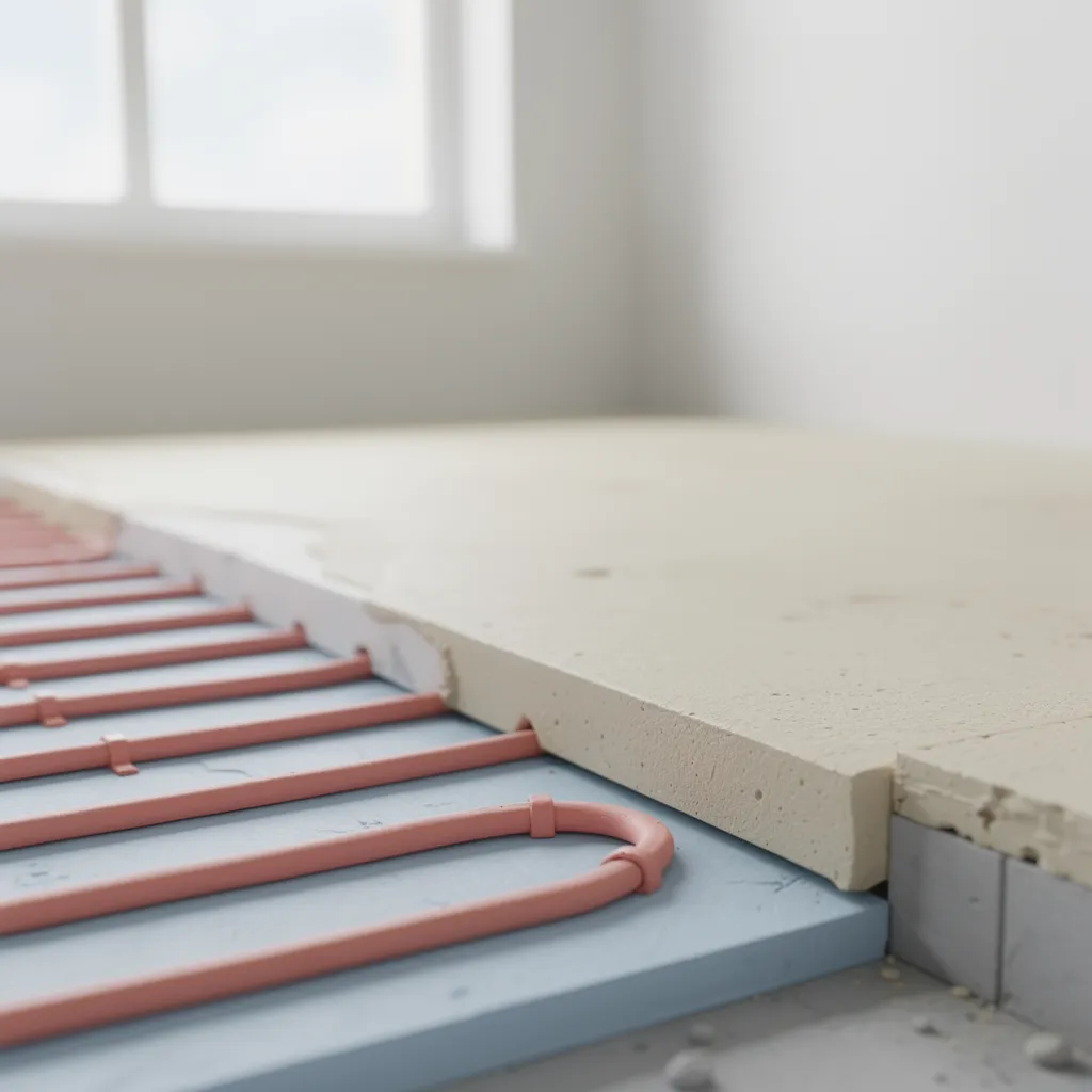 chape plancher chauffant epaisseur