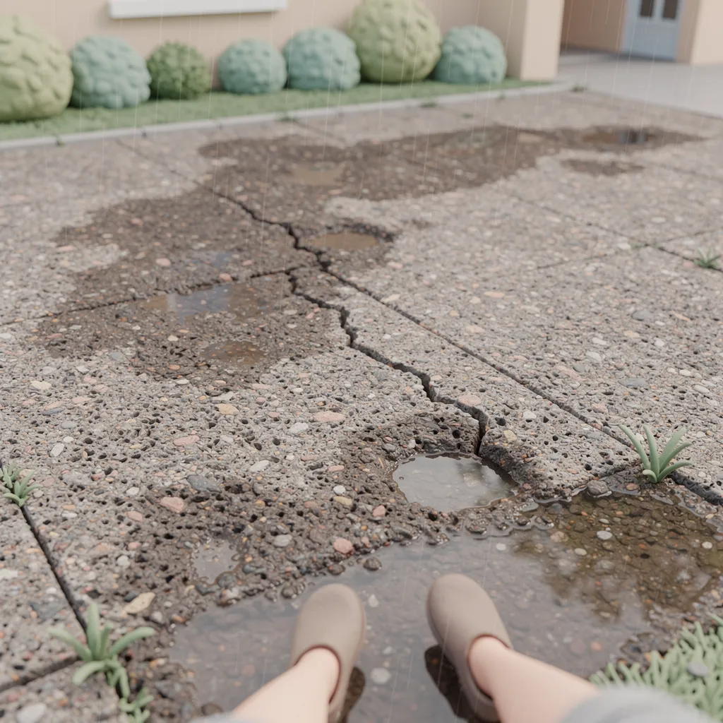 inconvénient béton drainant