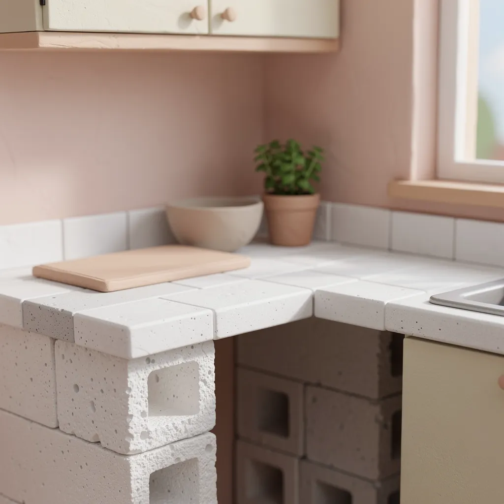 plan de travail beton cellulaire