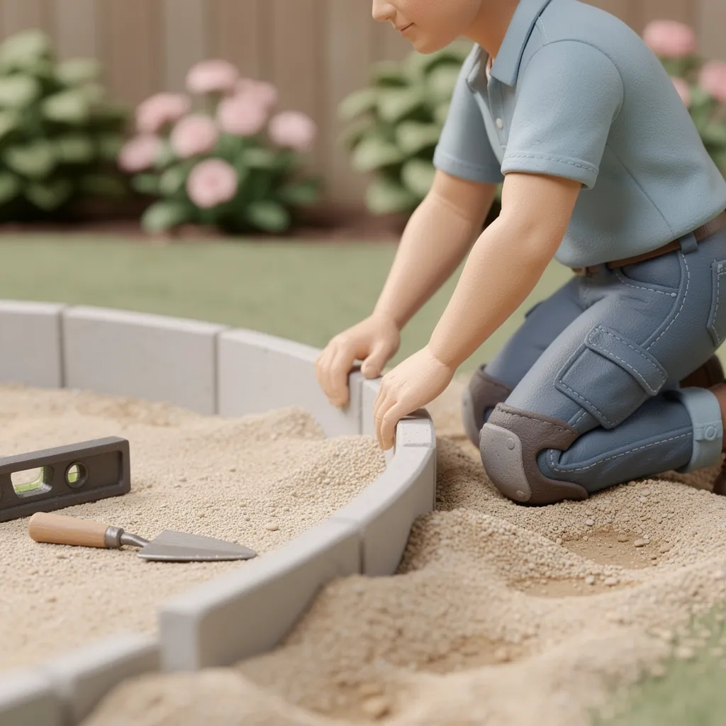 Fixer des bordures béton sans une goutte de mortier : 3 techniques qui tiennent