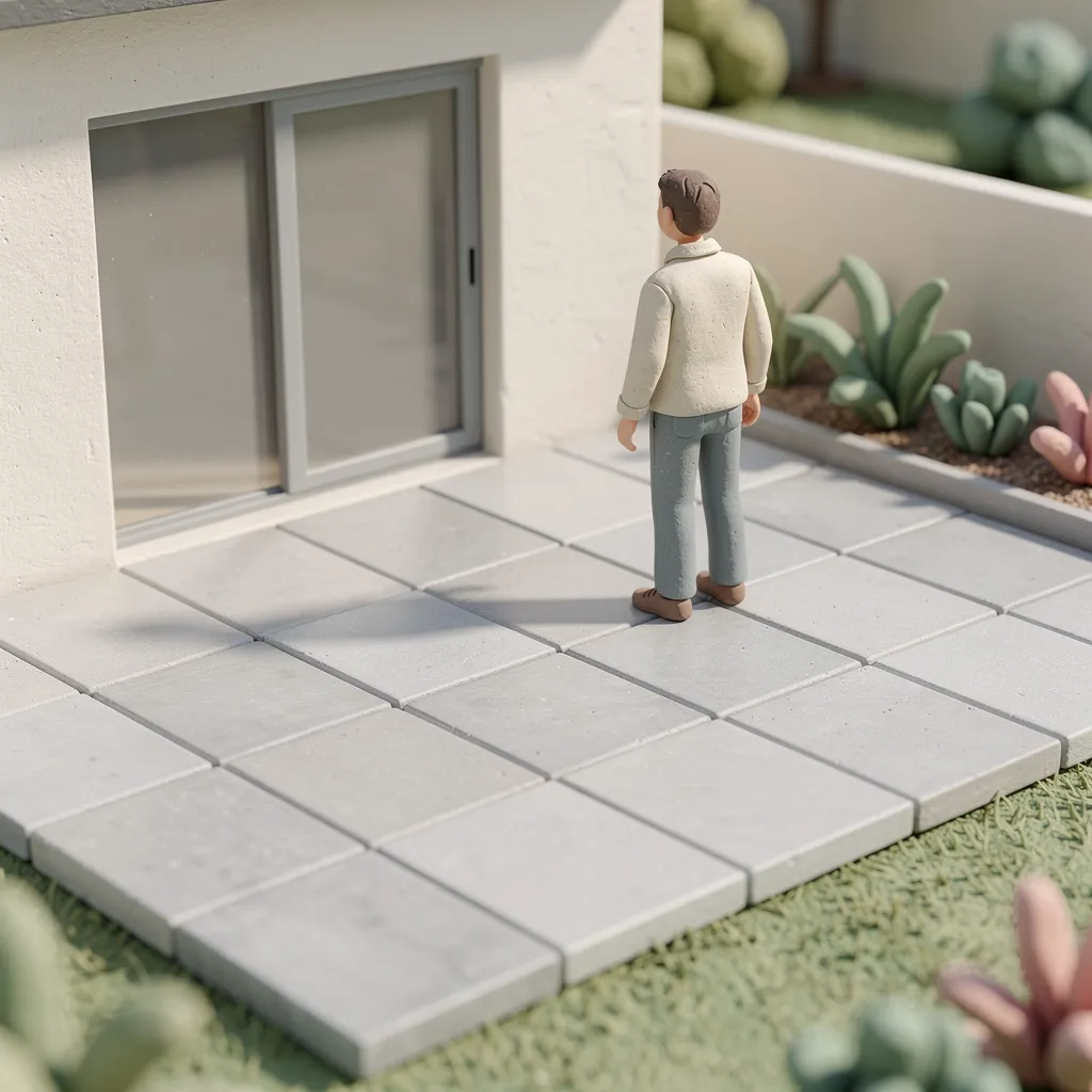 dallage béton pour terrasse