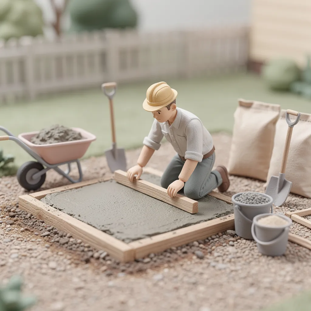 Combien de ciment, sable et gravier pour 1 m³ de dalle béton ?