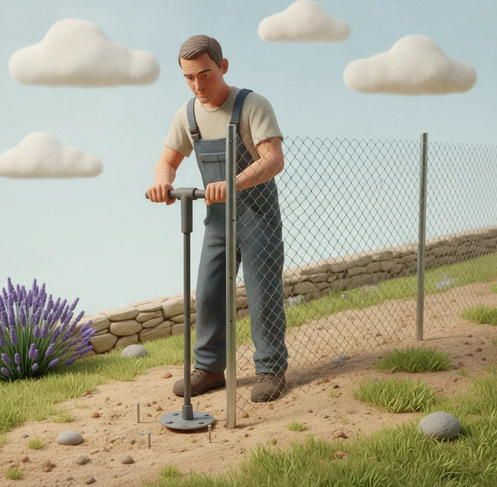 Installer un grillage sans béton : 4 méthodes d&rsquo;ancrage terrain